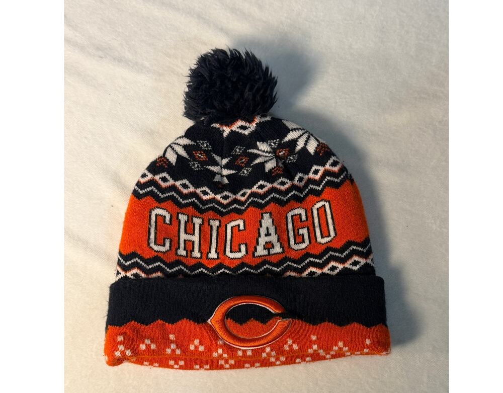New Era Chicago Bears NFL Beanie Winter Hat Pom Pom